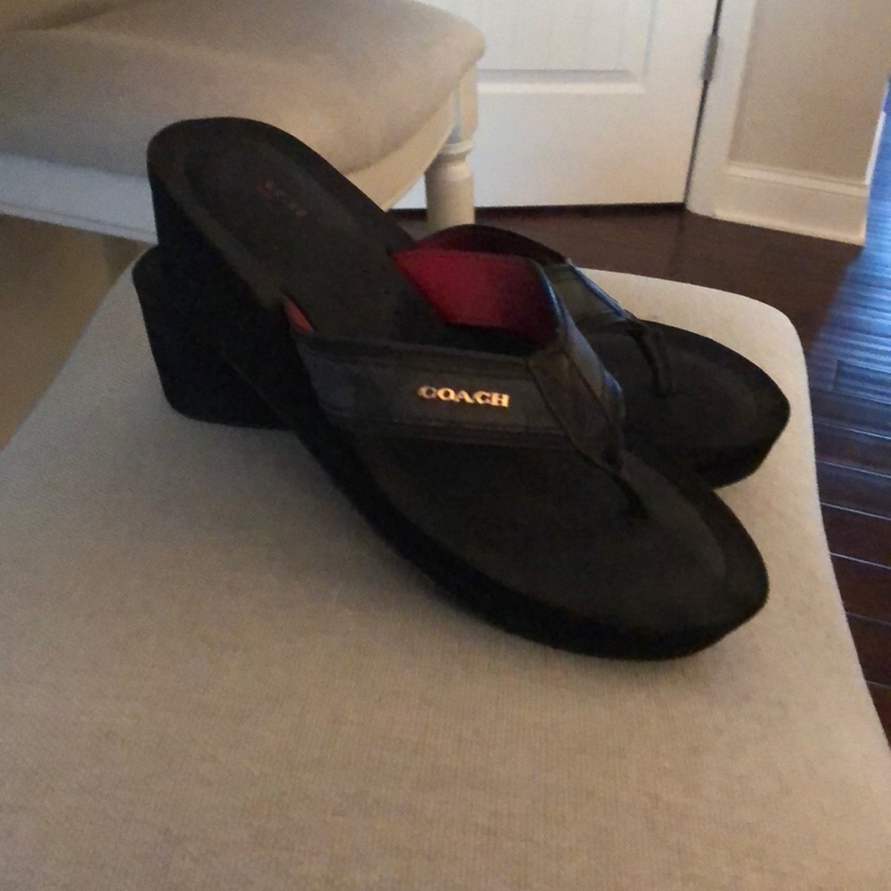 Coach heeled sandals